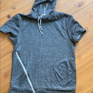 Pullover short sleeve hoodie
